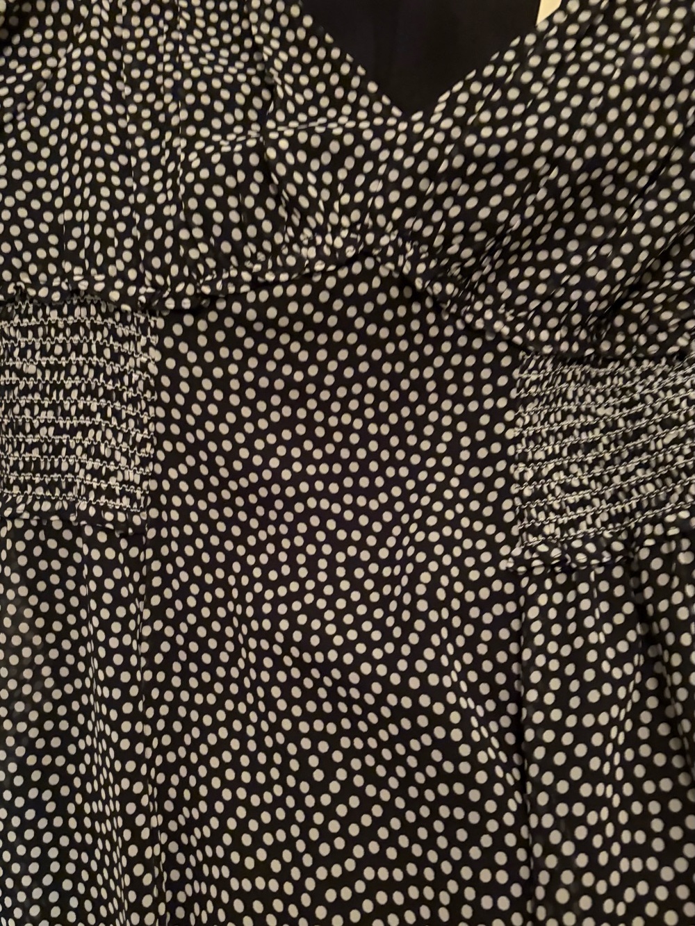 Max Studio Black and White Polka Dot Maxi Dress - Picture 4 of 6